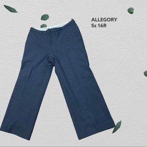 ALLEGORY well loved gray pants wide legs Sz 16